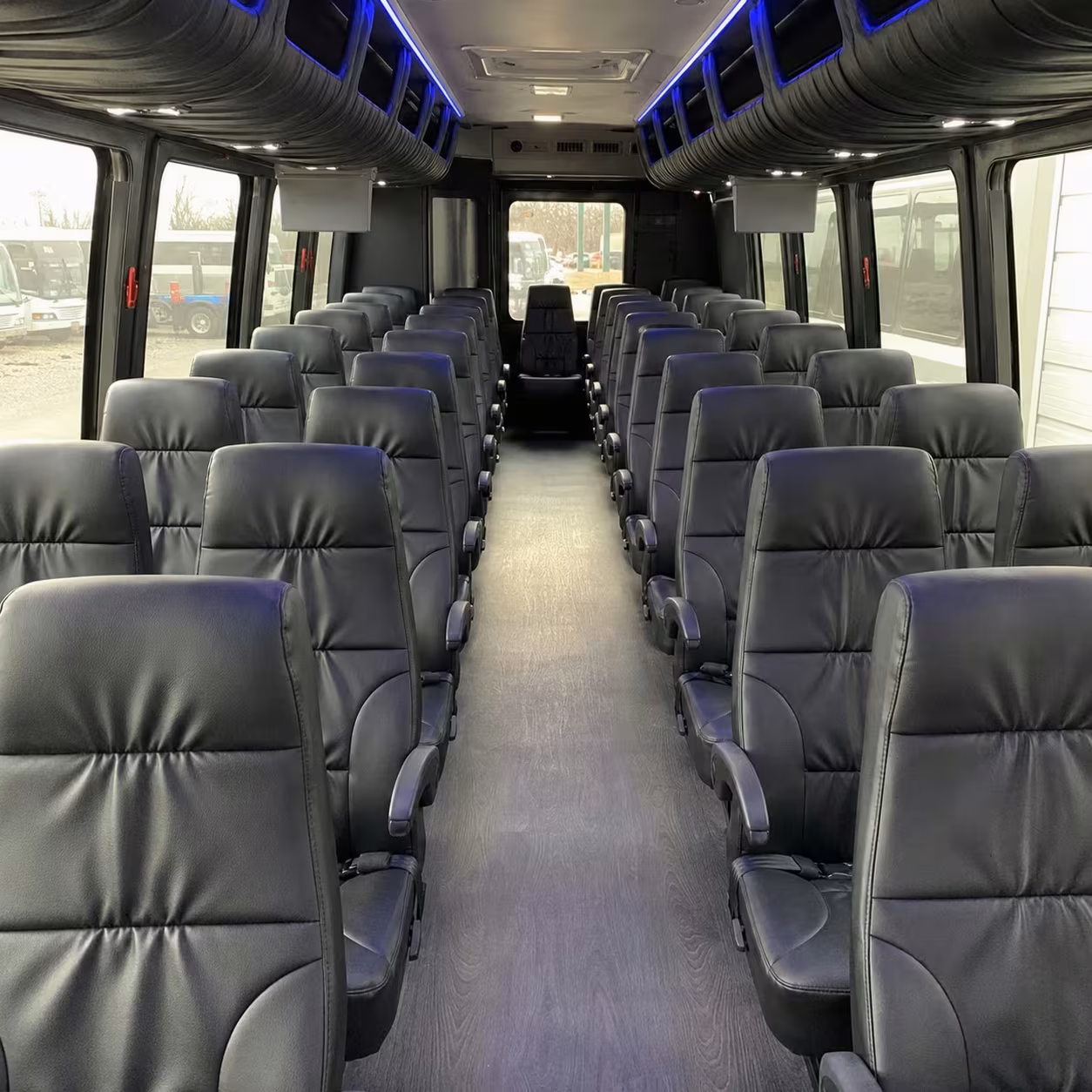 28 passenger minibus inside